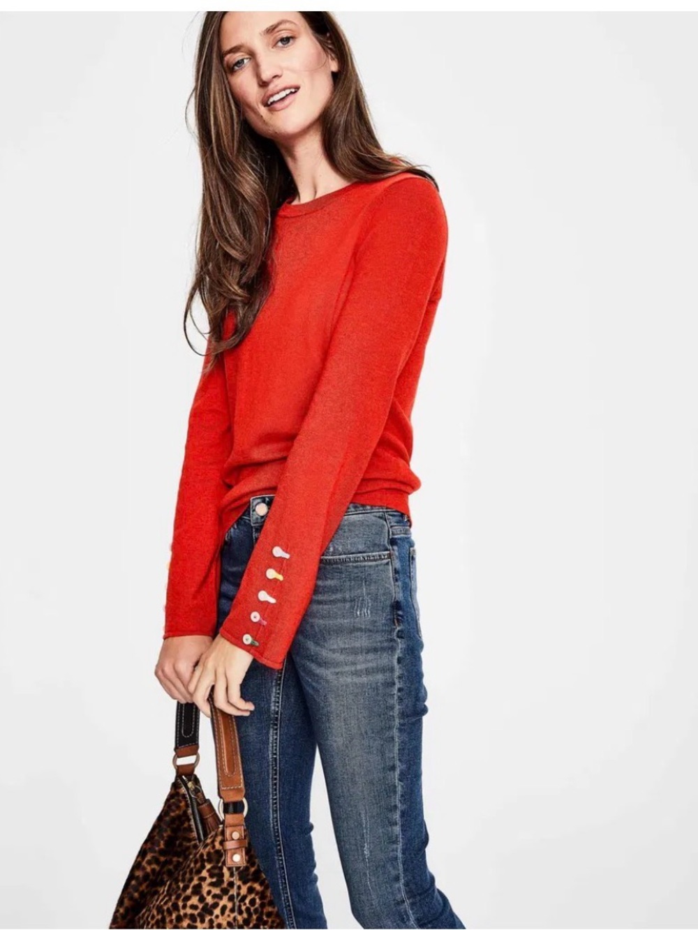 BODEN Caprice Jumper | wool cotton blend XS